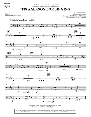 Appalachian Winter (A Cantata For Christmas) - Timpani