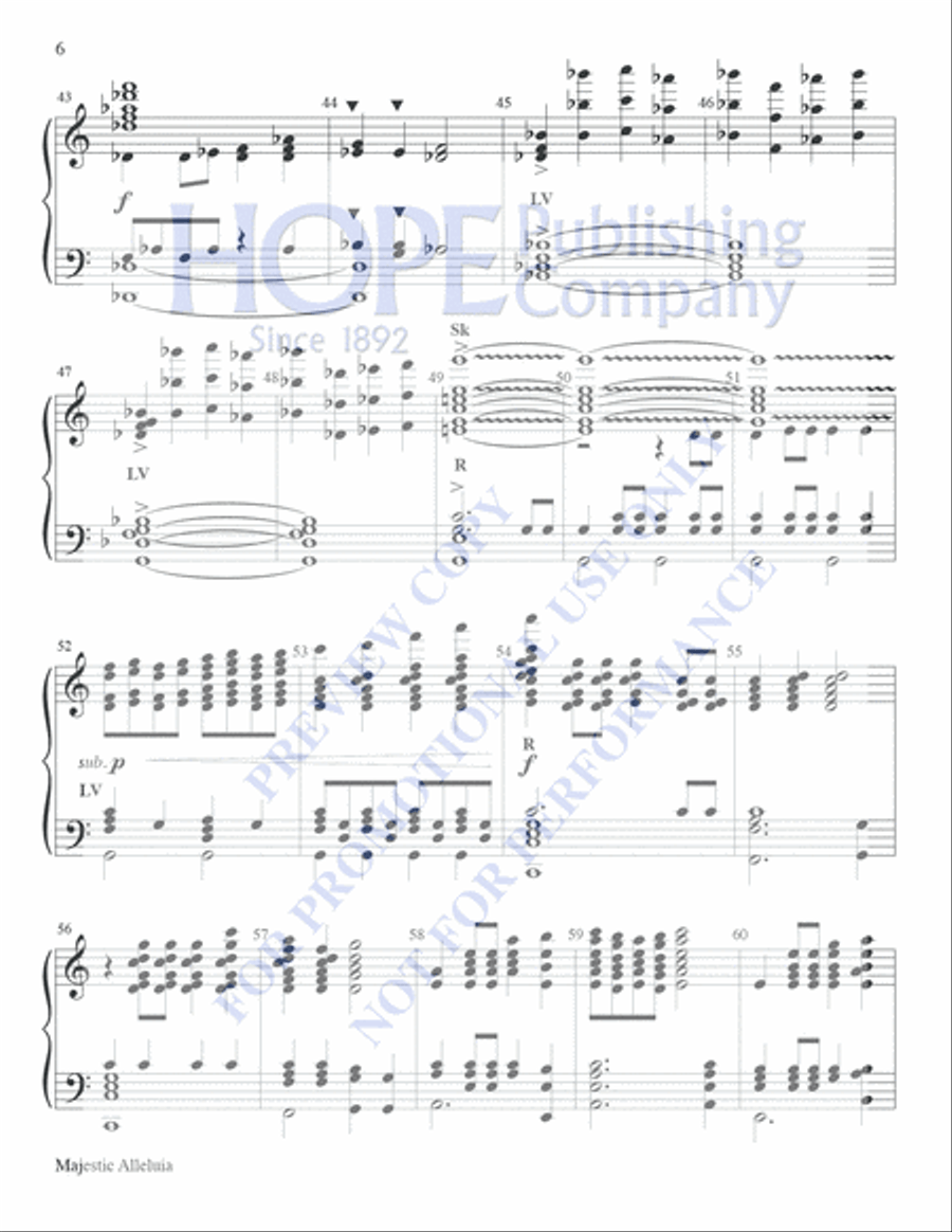 Majestic Alleluia Majestic Alleluia 5-Octaves scores gallery preview page 6