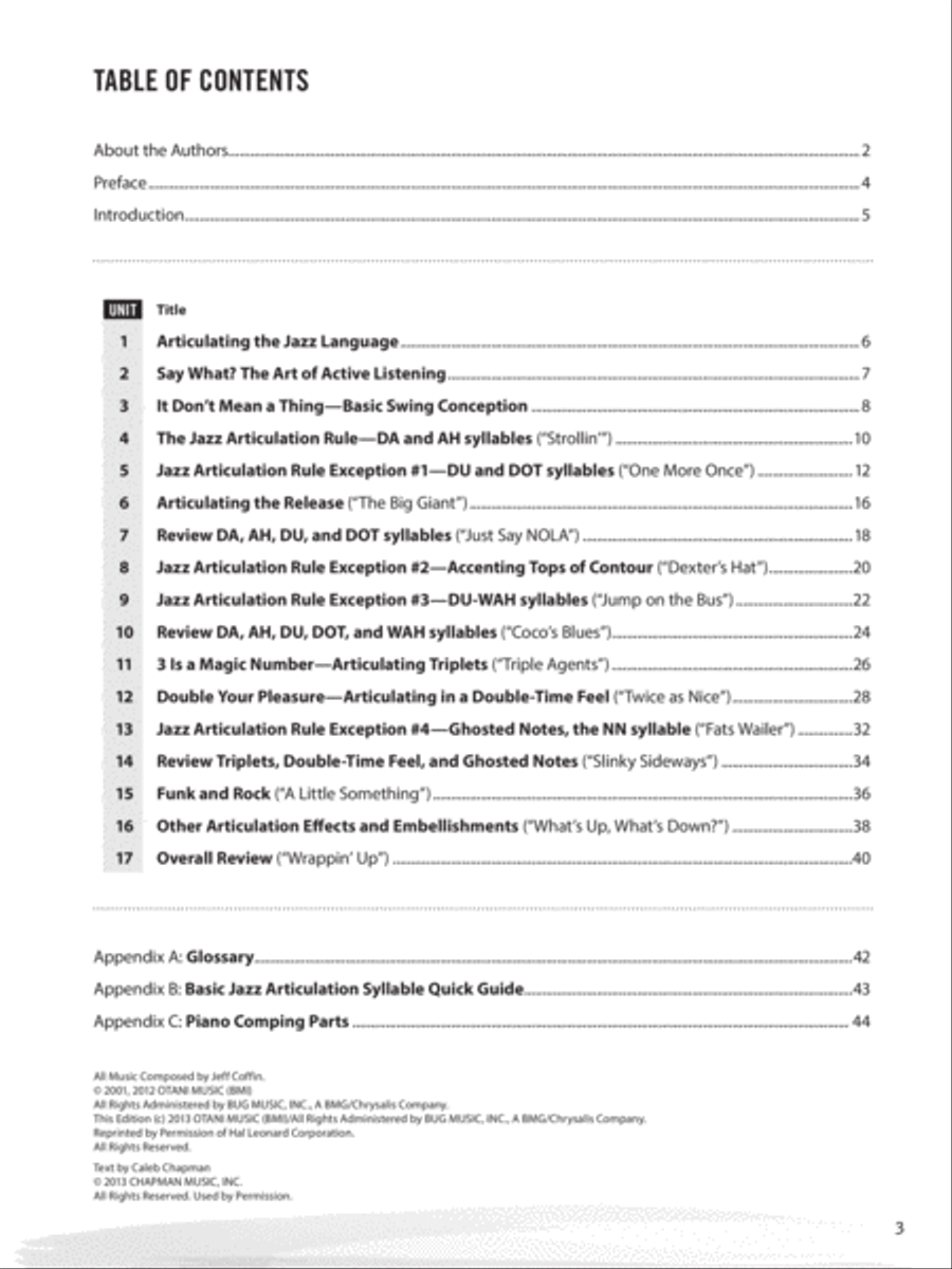 The Articulate Jazz Musician Jazz Ensemble scores gallery preview page 3