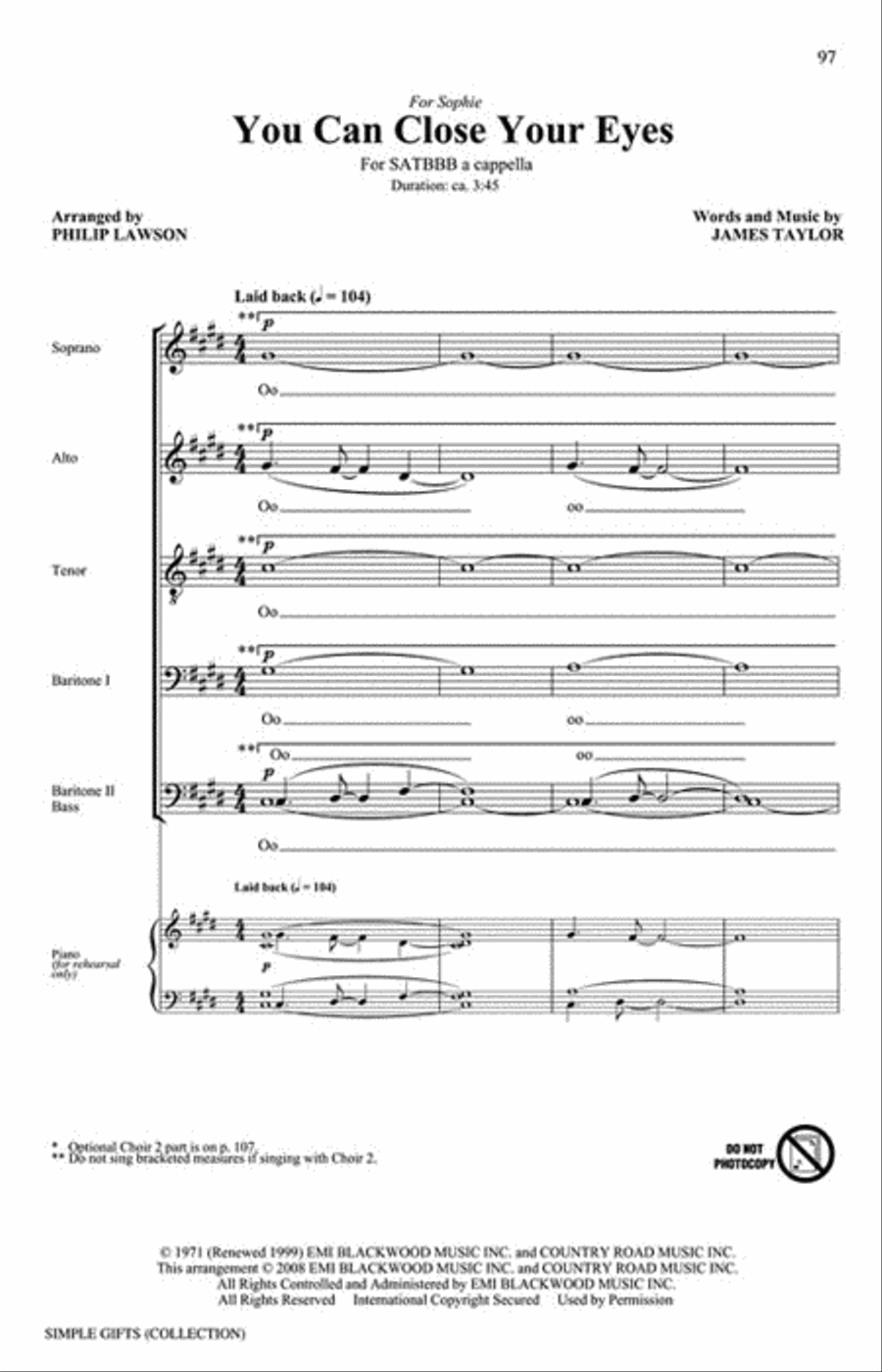 Simple Gifts Divisi scores gallery preview page 7