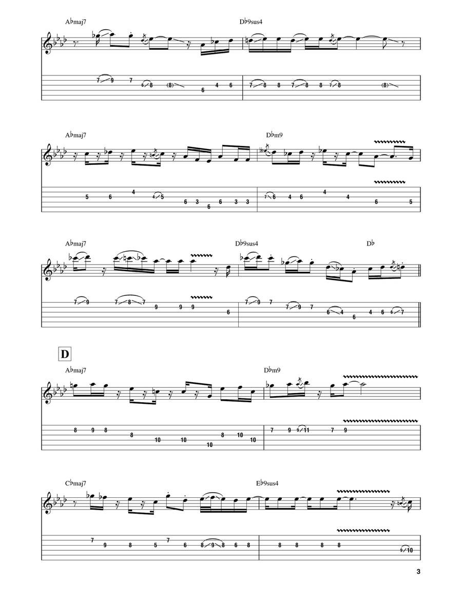 Up 'N' At 'Em Electric Guitar scores gallery preview page 3
