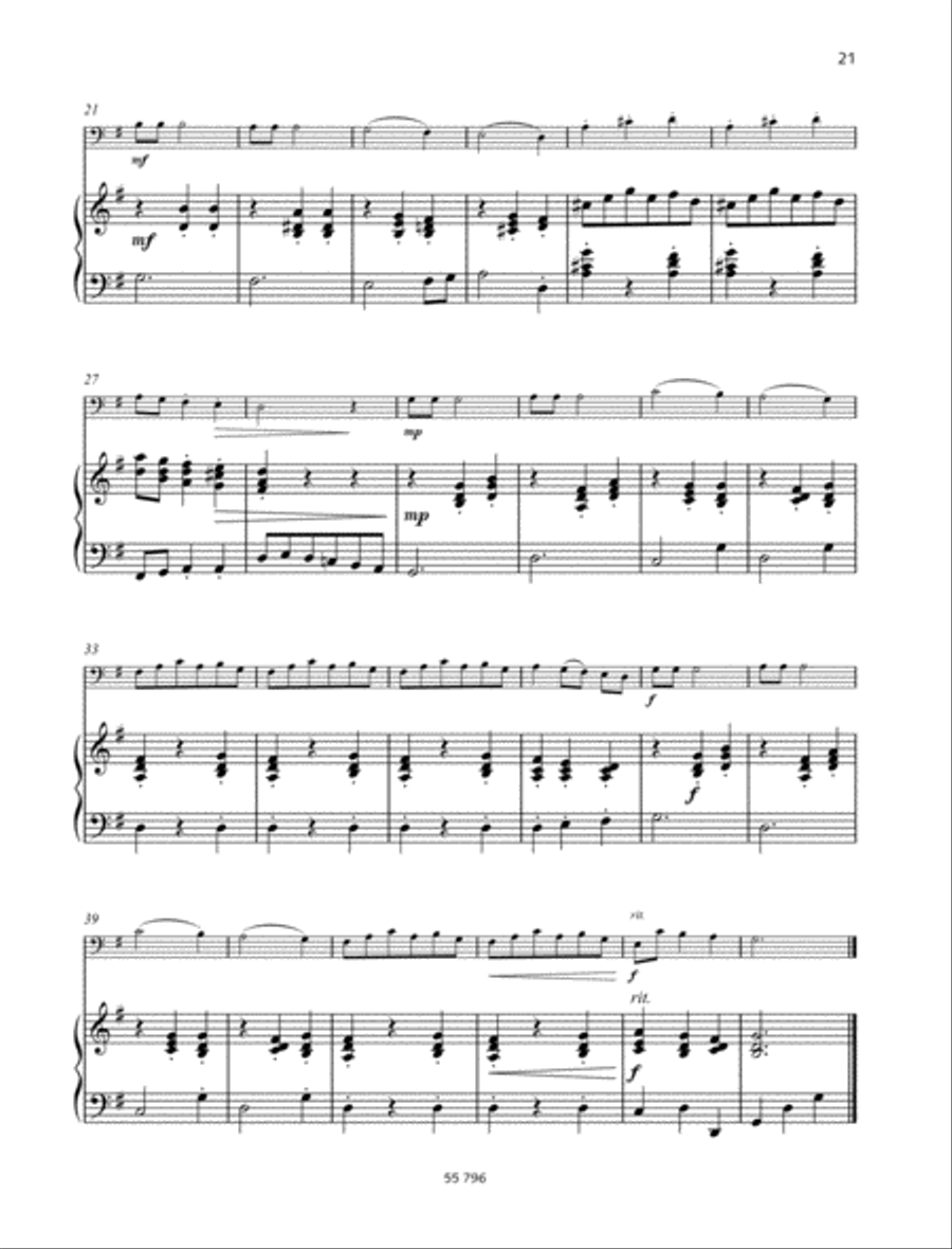Menuet Piano Accompaniment scores gallery preview page 2