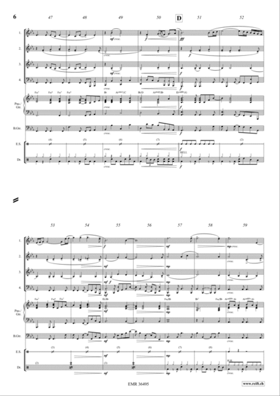 Nessun Dorma Woodwind Quartet scores gallery preview page 5