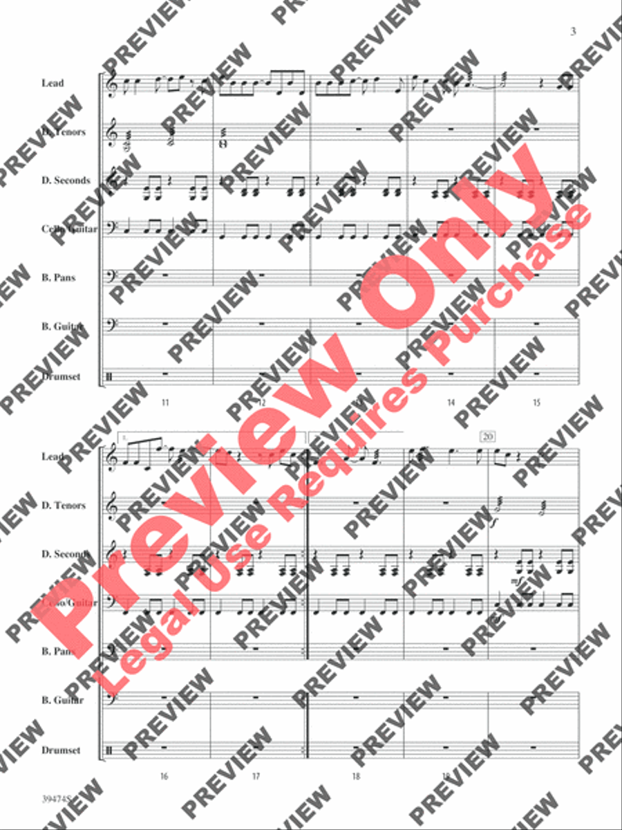 I'm Yours I'm Yours Steel Drum Band scores gallery preview page 4
