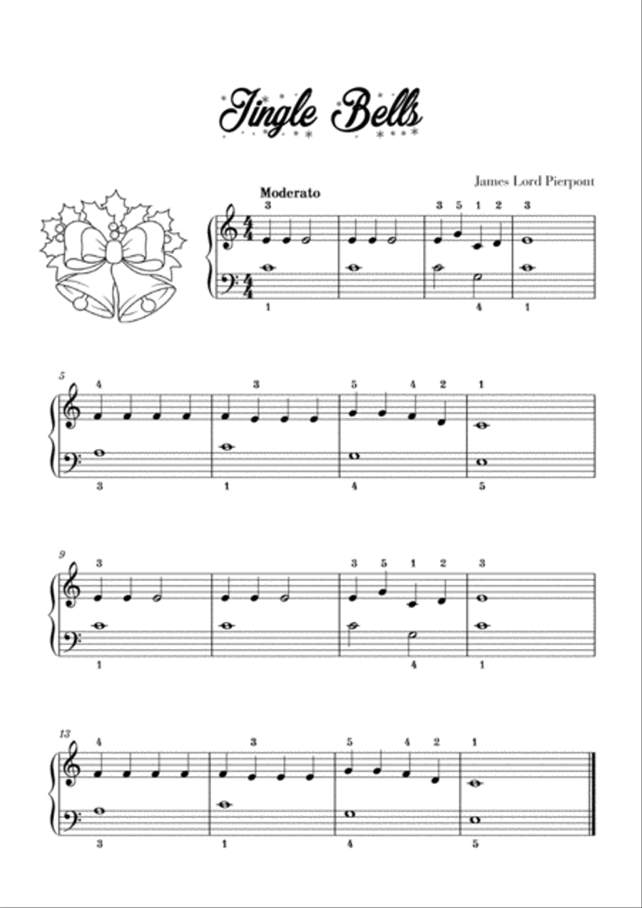 10 Easy Christmas Carols for Piano Beginners (Music for Children) Easy Piano scores gallery preview page 3
