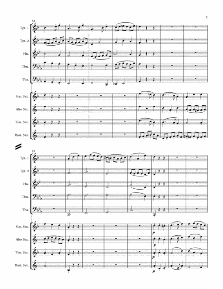 Prelude, Offertory and Recessional (sax quartet and antiphonal brass quintet)