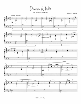 Dream Waltz (for left hand piano)
