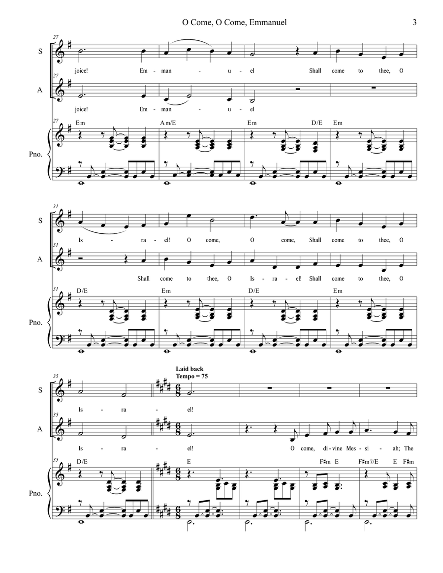 O Come, O Come, Emmanuel (with 