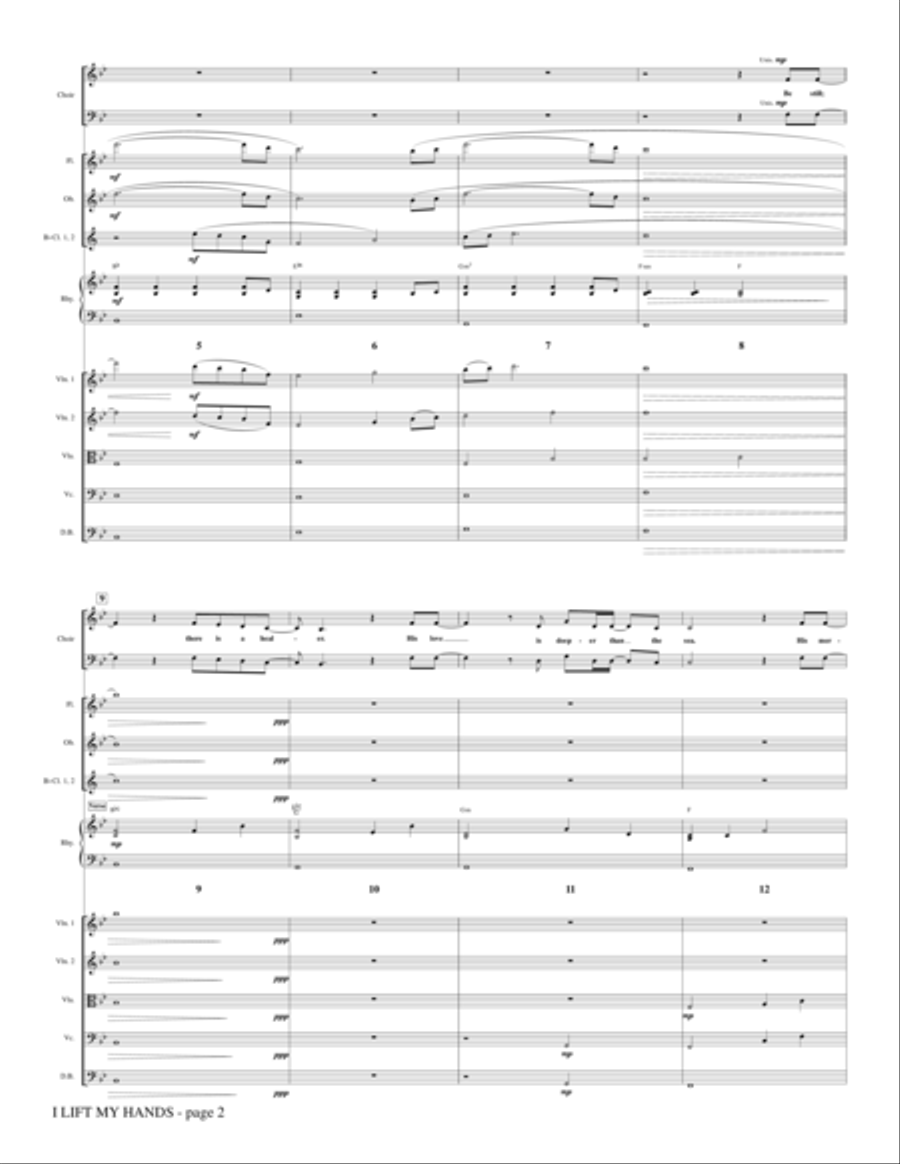 I Lift My Hands - Full Score Choir scores gallery preview page 2