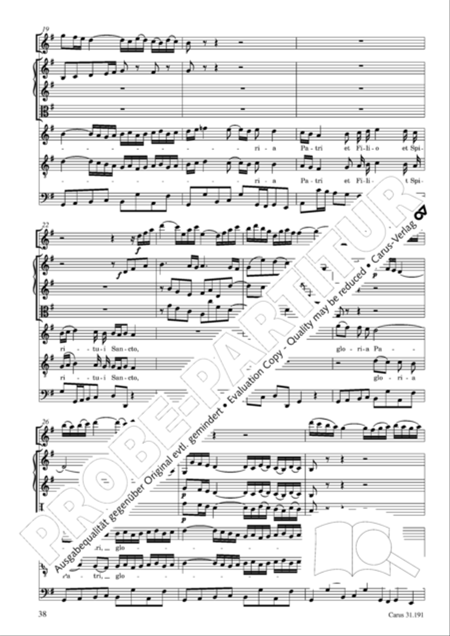 Gloria in excelsis Deo SSATB scores gallery preview page 38