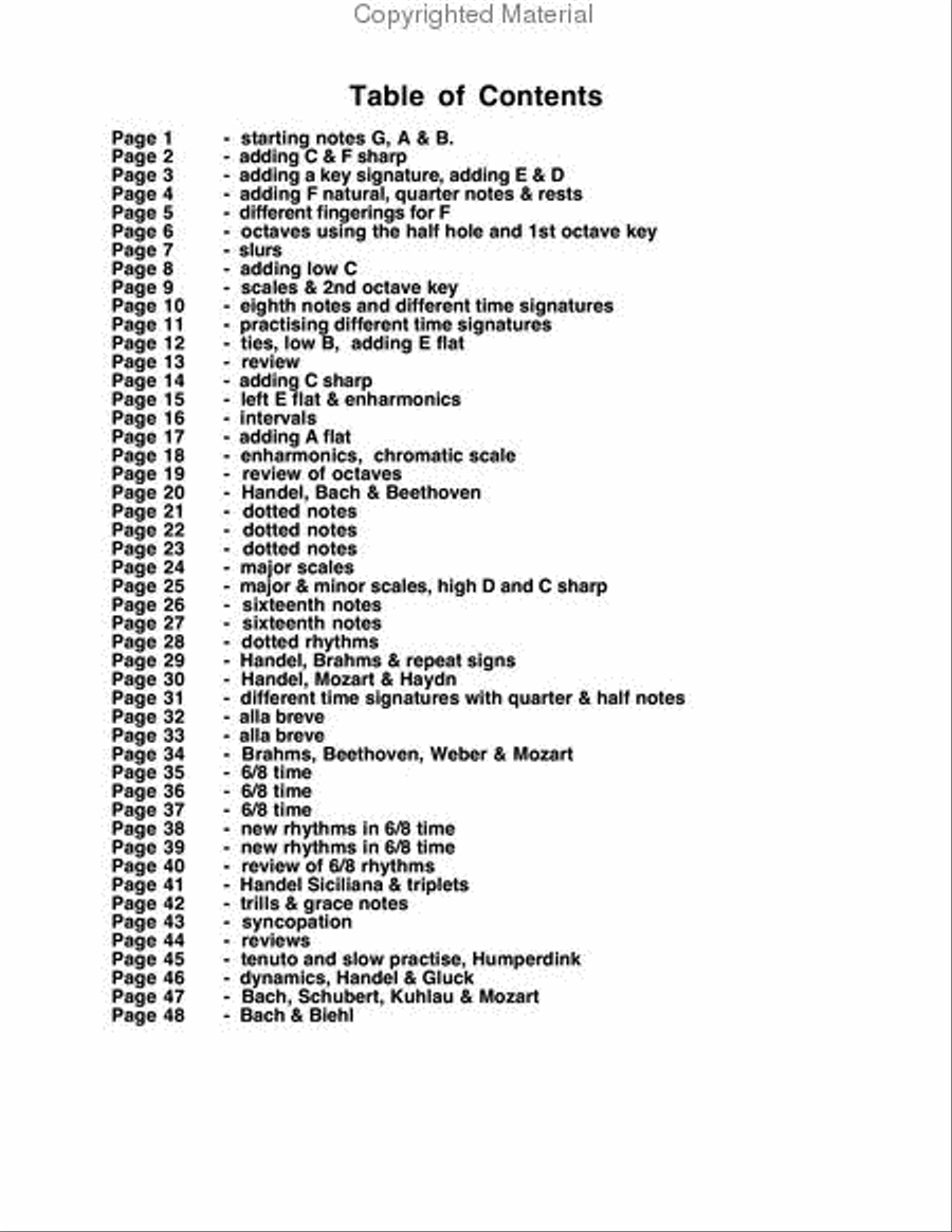 Oboe Method #1 for Beginners Oboe scores gallery preview page 6
