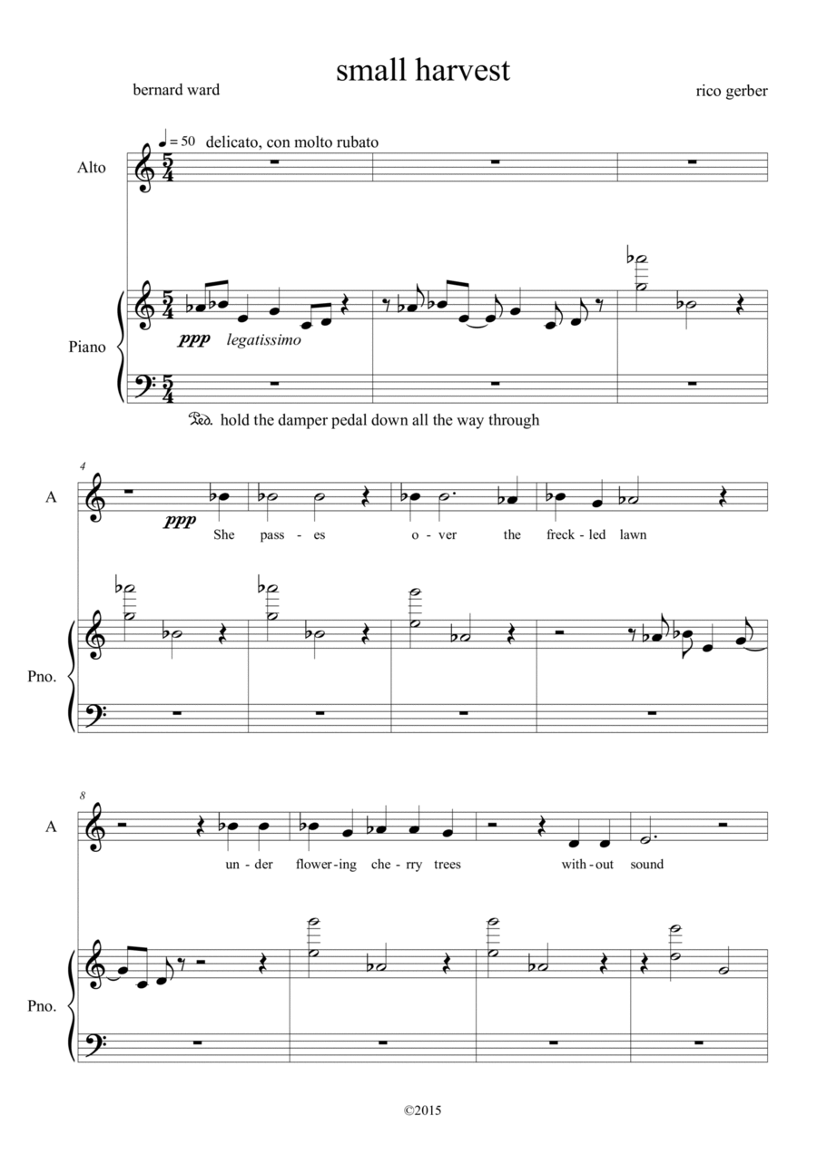 Small Harvest Small Harvest Voice scores gallery preview page 1