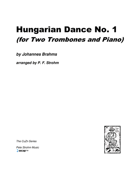 Hungarian Dance No. 1 for Two Trombones and Piano image number null