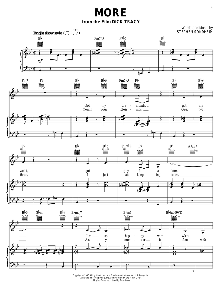More Piano, Vocal, Guitar scores gallery preview page 1