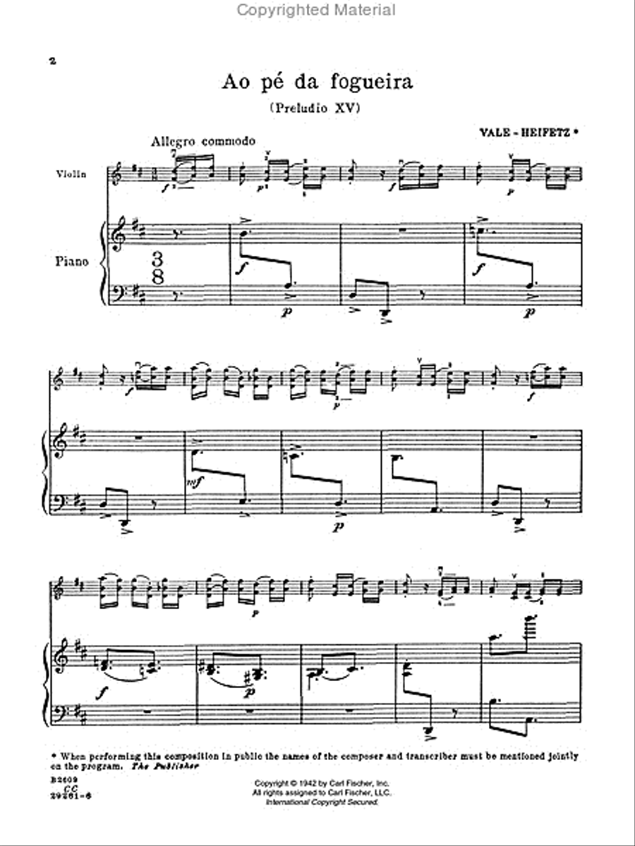Ao Pe Da Fogueira Violin Solo scores gallery preview page 2