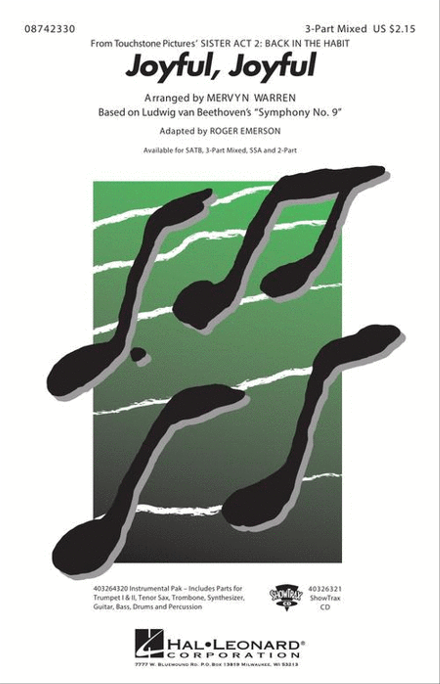 Joyful, Joyful 3-Part scores gallery preview page 2