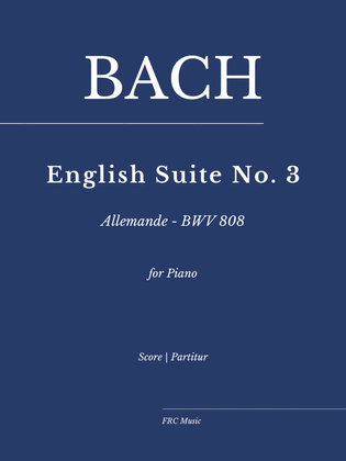 Book cover for JS Bach: English Suites No. 3 - Allemande - BWV 808 - As played by Ivo POGORELICH