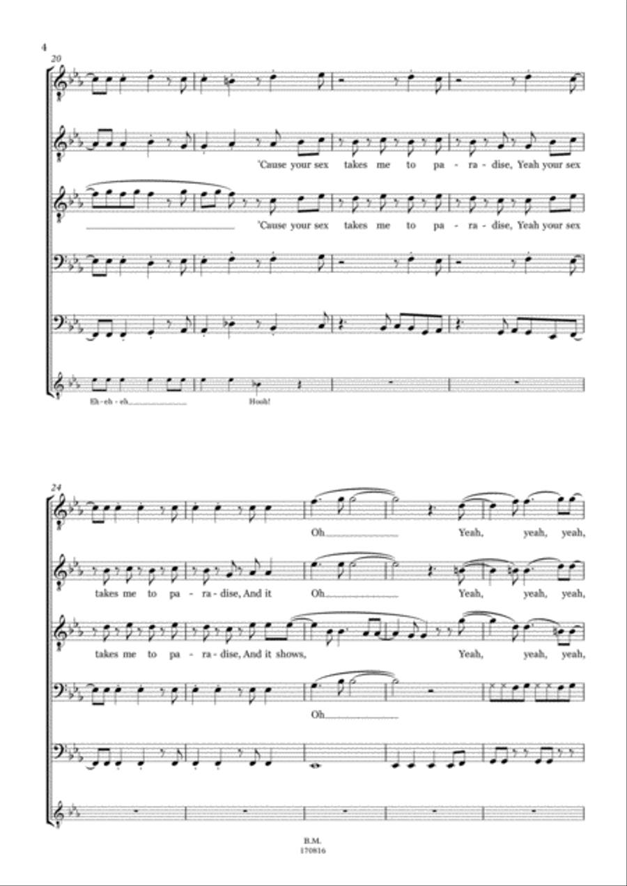 Locked Out Of Heaven Locked Out Of Heaven TTBB scores gallery preview page 4