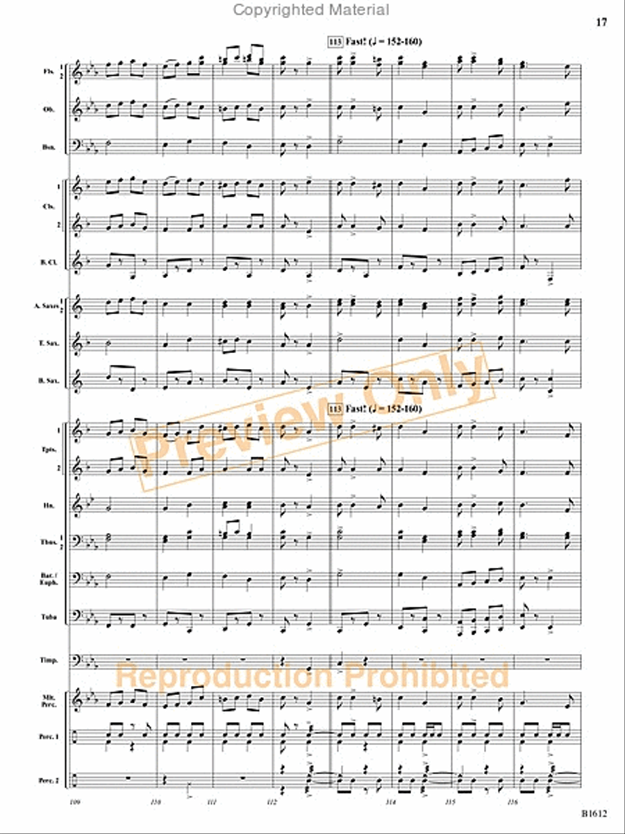Hopak! Concert Band scores gallery preview page 38