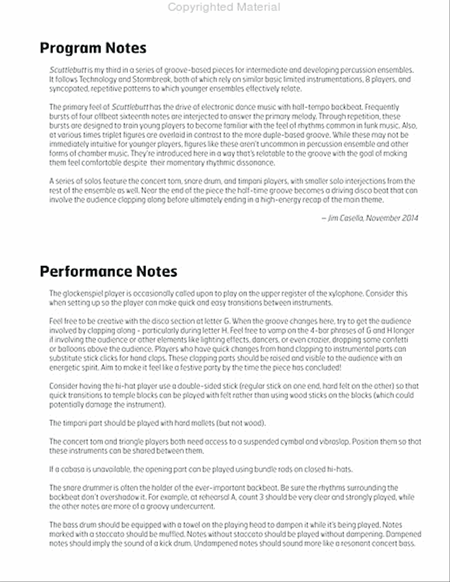 Scuttlebutt Percussion Ensemble scores gallery preview page 3