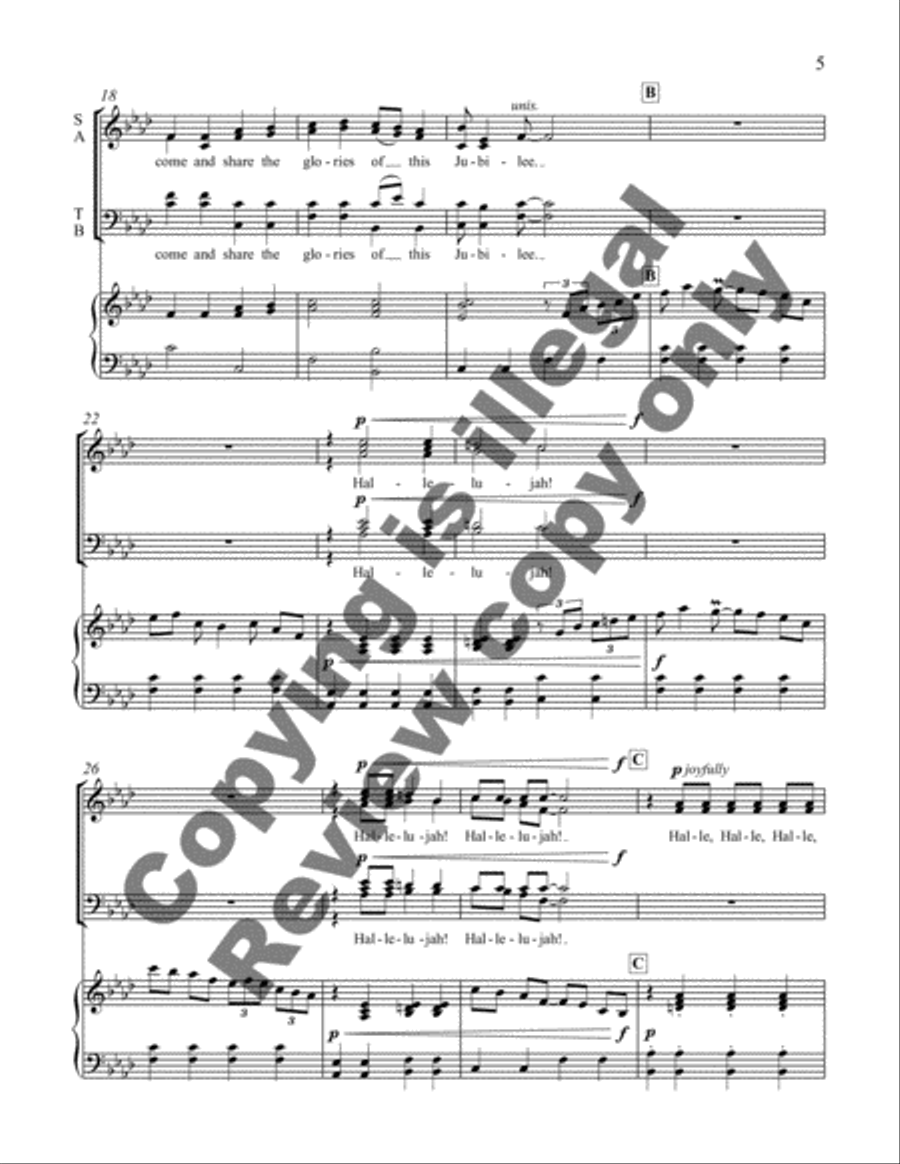 Come Life, Shaker Life! 7. Come to Zion 2-Part scores gallery preview page 13