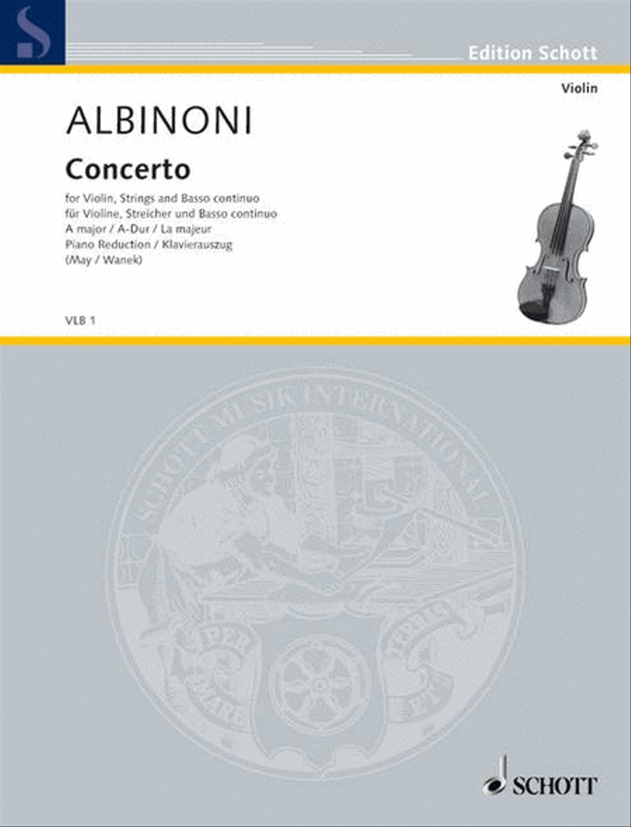 Concerto in A Major Concerto in A Major Violin Solo scores gallery preview page 1