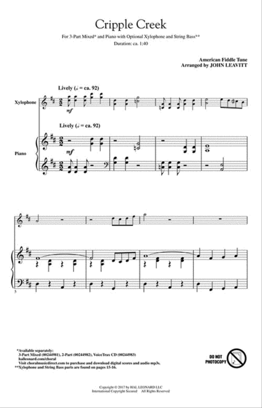 Cripple Creek Cripple Creek 3-Part scores gallery preview page 2