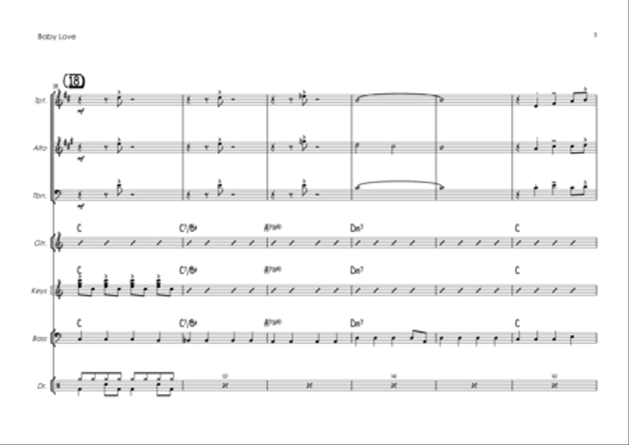 Baby Love Jazz Ensemble scores gallery preview page 3