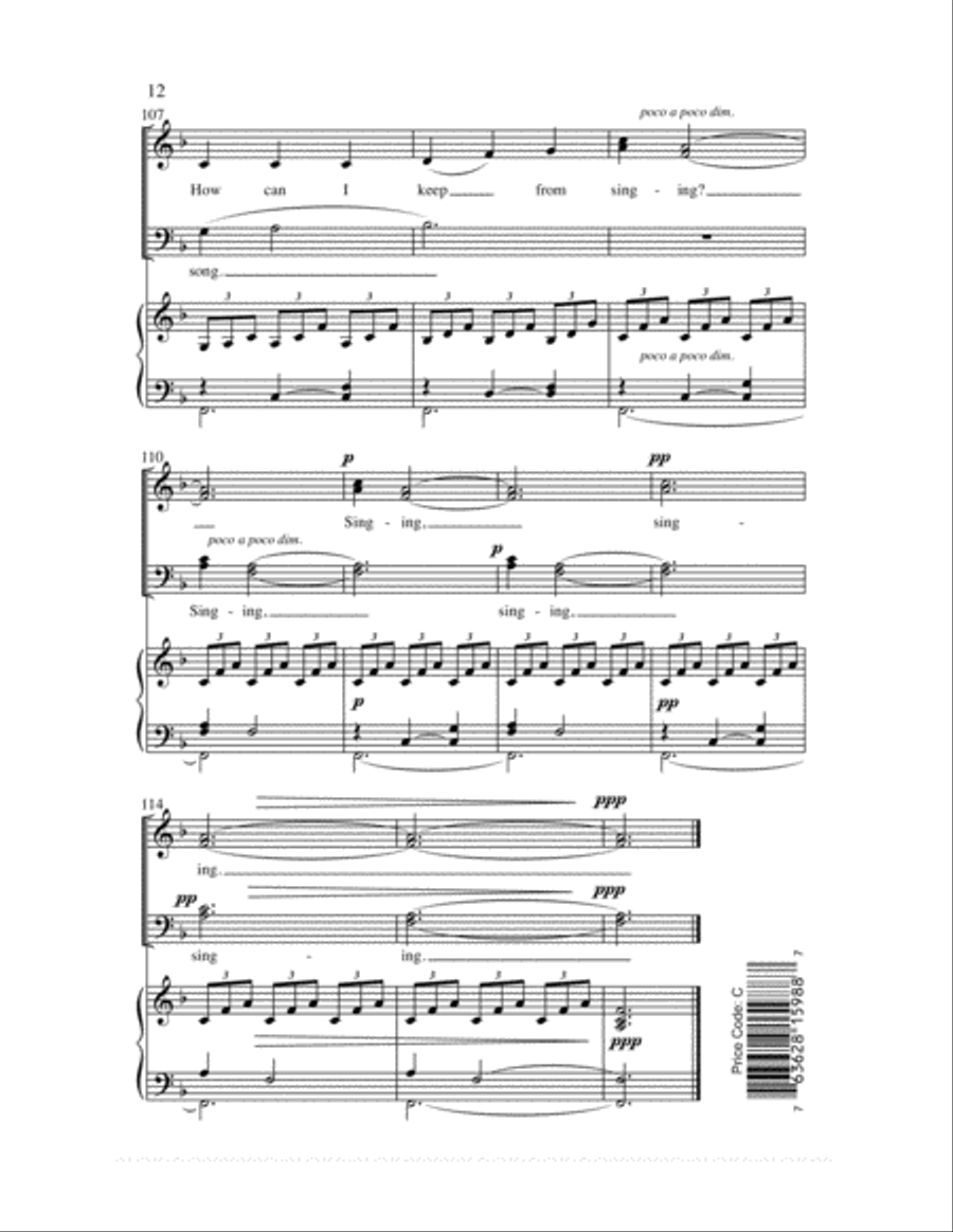 I Will Praise You with Song 4-Part scores gallery preview page 13