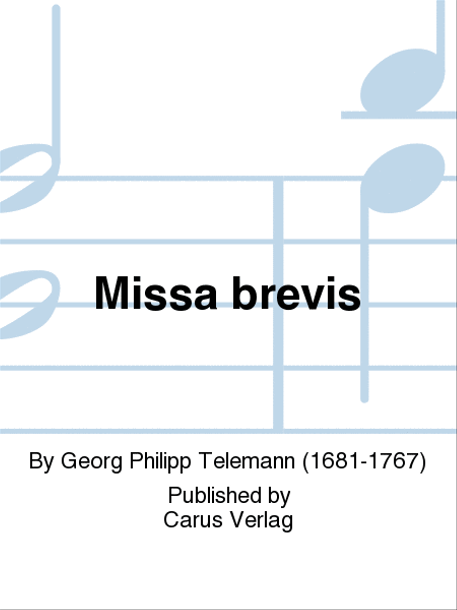 Missa brevis Double Bass scores gallery preview page 1