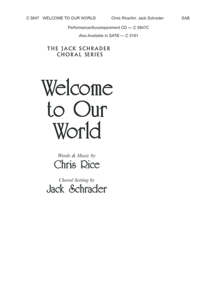 Book cover for Welcome to Our World