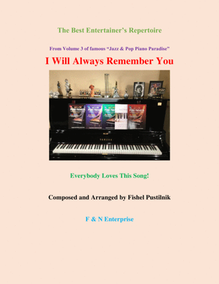 Book cover for I Will Always Remember You