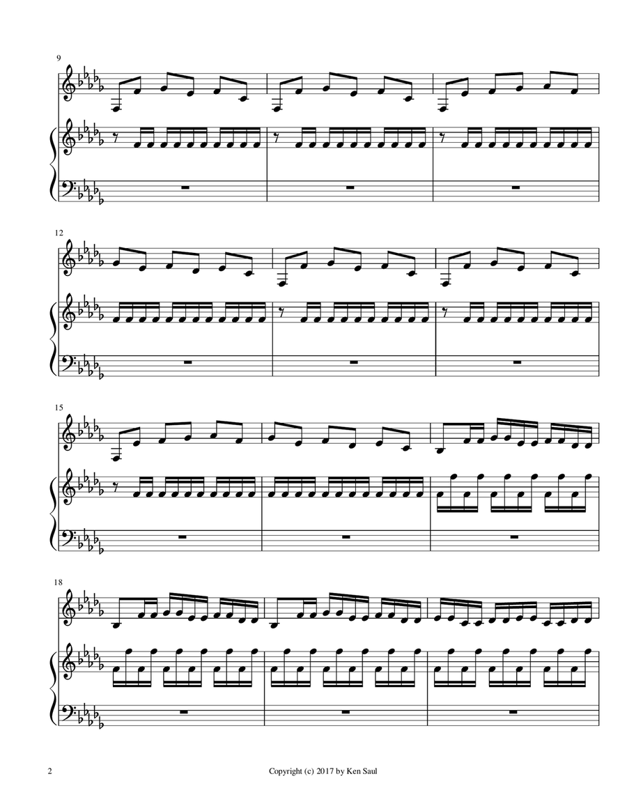 Asturias - Leyenda for Trumpet and Piano Trumpet Solo scores gallery preview page 4