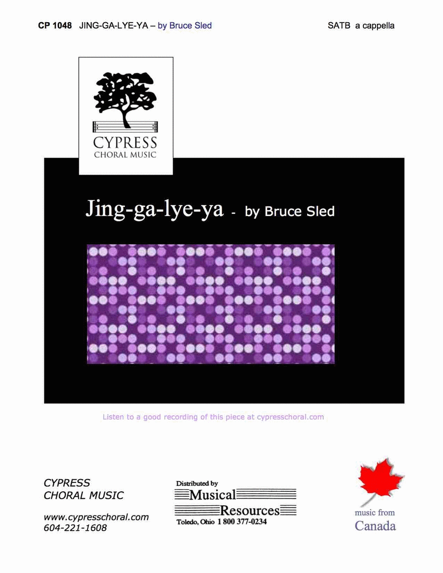 Jing Ga Lye Ya 4-Part scores gallery preview page 1
