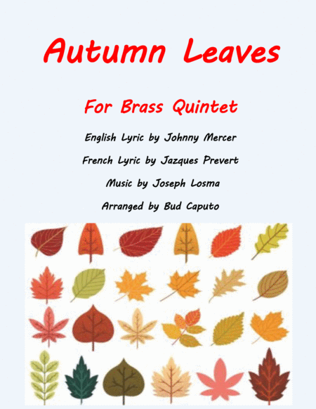 Autumn Leaves For Brass Quintet image number null