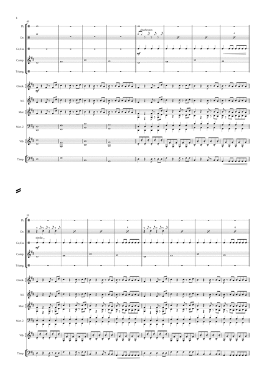 In My Mind (Dynoro Feat. Gigi D'agostino) Percussion Ensemble scores gallery preview page 4
