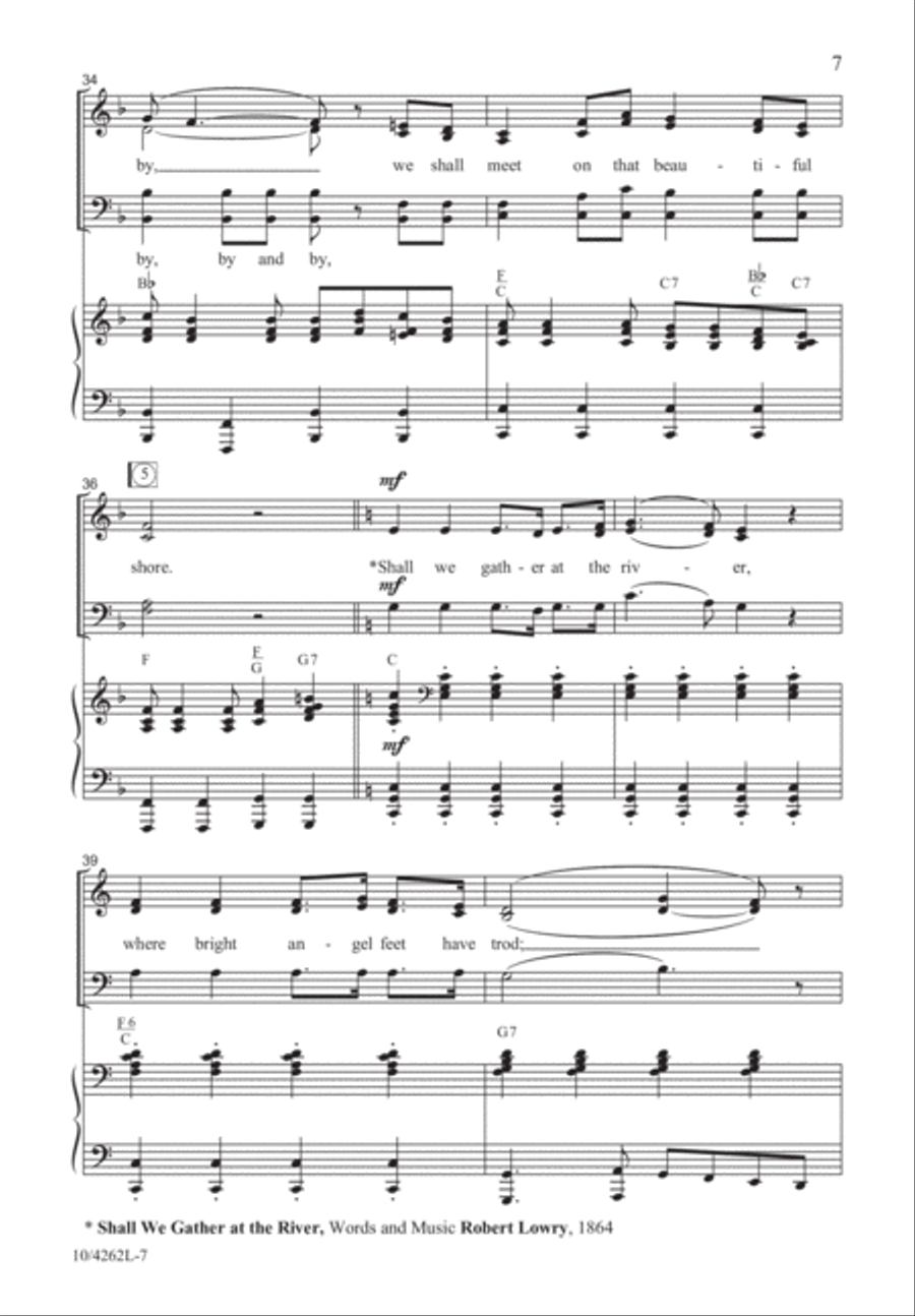 Back to the Church in the Wildwood 4-Part scores gallery preview page 7