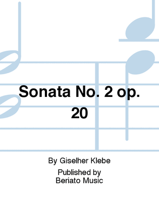 Sonata No. 2 op. 20