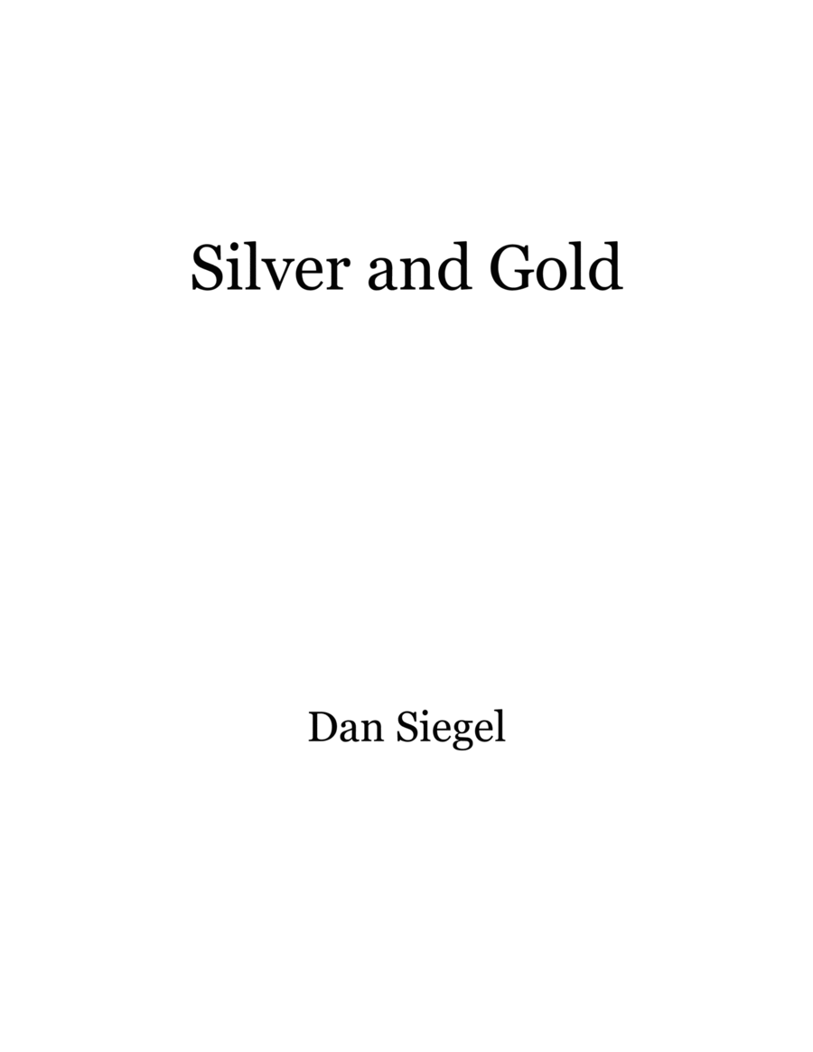 Silver and Gold Piano Solo scores gallery preview page 1