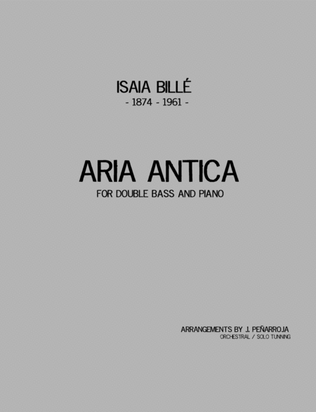 Book cover for Aria Antica