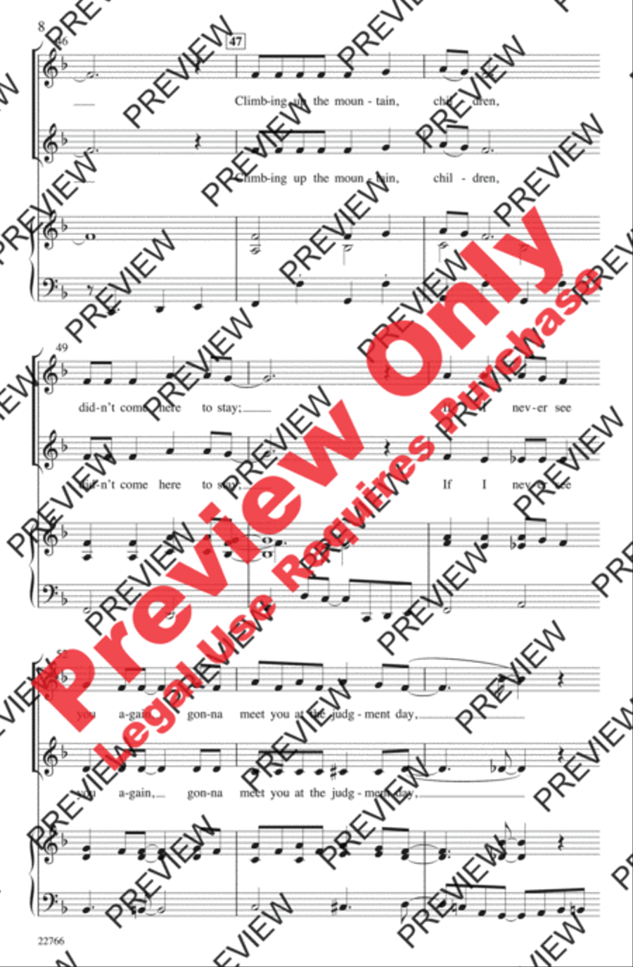 Climbing Up the Mountain 2-Part scores gallery preview page 8