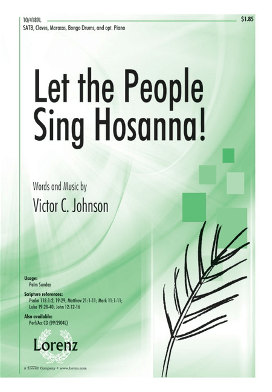Let the People Sing Hosanna! 4-Part scores gallery preview page 1