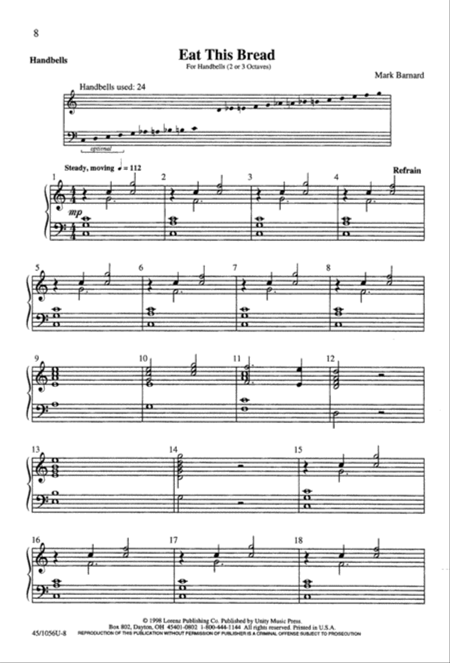 At the Lord's Table 4-Part scores gallery preview page 10