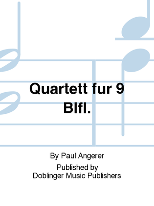 Quartett fur 9 Blfl.