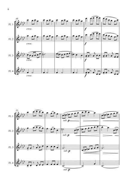 Fantasia on the Ukrainian Bell Carol - for Flute Quartet image number null