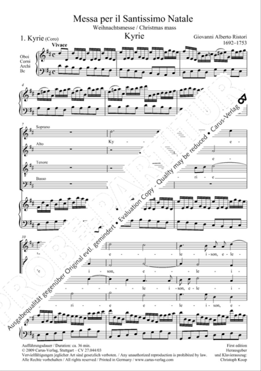 Messa per il Santissimo Natale 4-Part scores gallery preview page 7