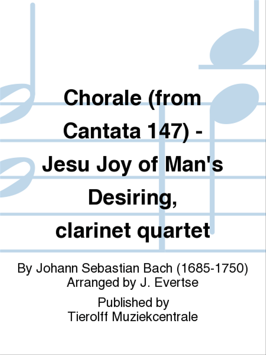 Jesu, Joy of Man' s Desiring , Clarinet Quartet Clarinet Quartet scores gallery preview page 1