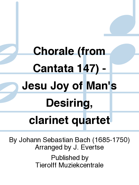 Jesu, Joy of Man' s Desiring , Clarinet Quartet