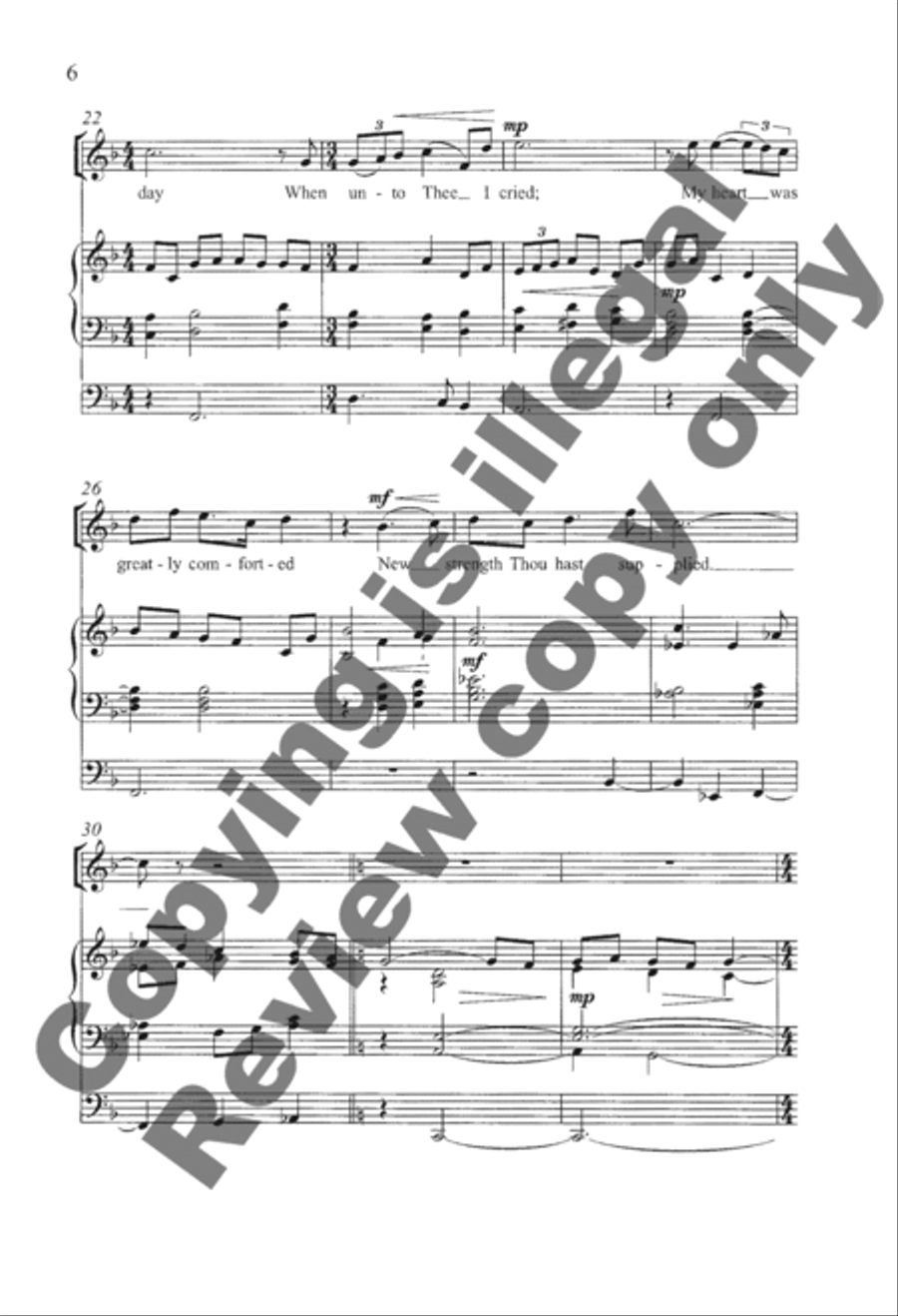 Thee Will I Praise Thee Will I Praise 4-Part scores gallery preview page 6