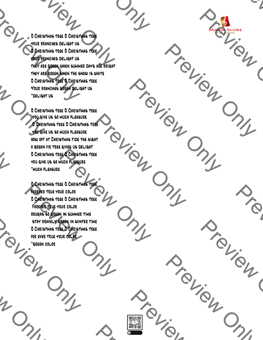 O Christmas Tree - Electric Guitar & Piano - G Major Electric Guitar scores gallery preview page 6
